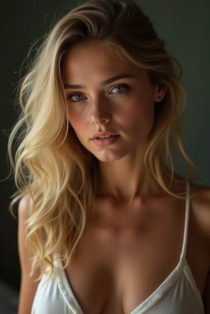 Hot blonde realistic intimate photo