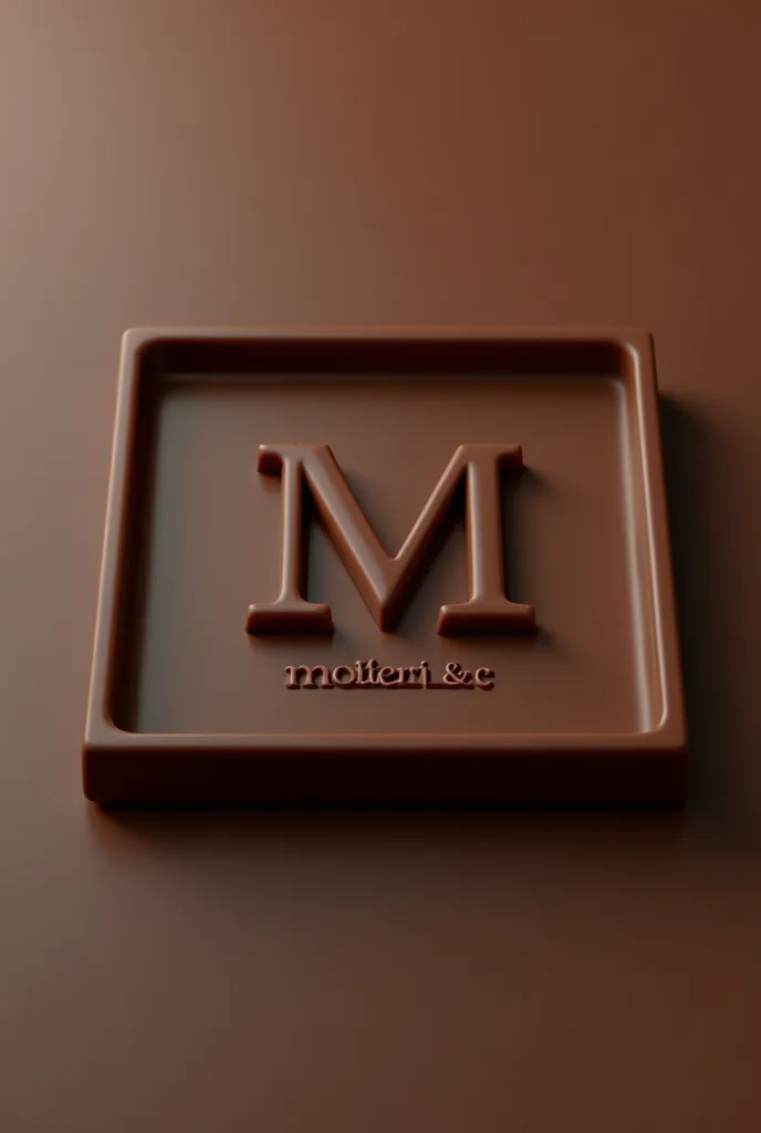 Square chocolate tray, On them there must always be a capital M in Times New Roman font and there must be written “Molteni”&C “