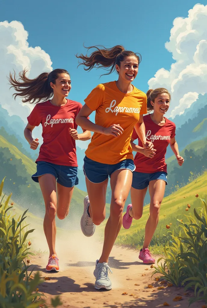 
Create women running with the LaParunners t-shirt