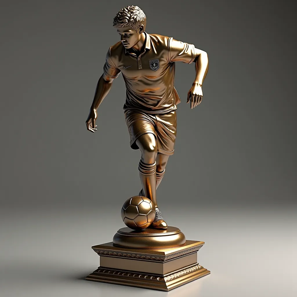 Create a very nice soccer trophy