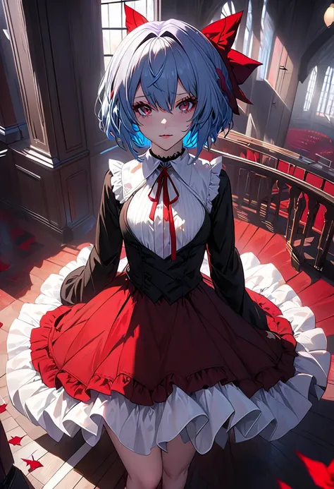 masterpiece, Highest_quality, 1 girl, Alone, (Goth:1.2), Remilia Scarlet,