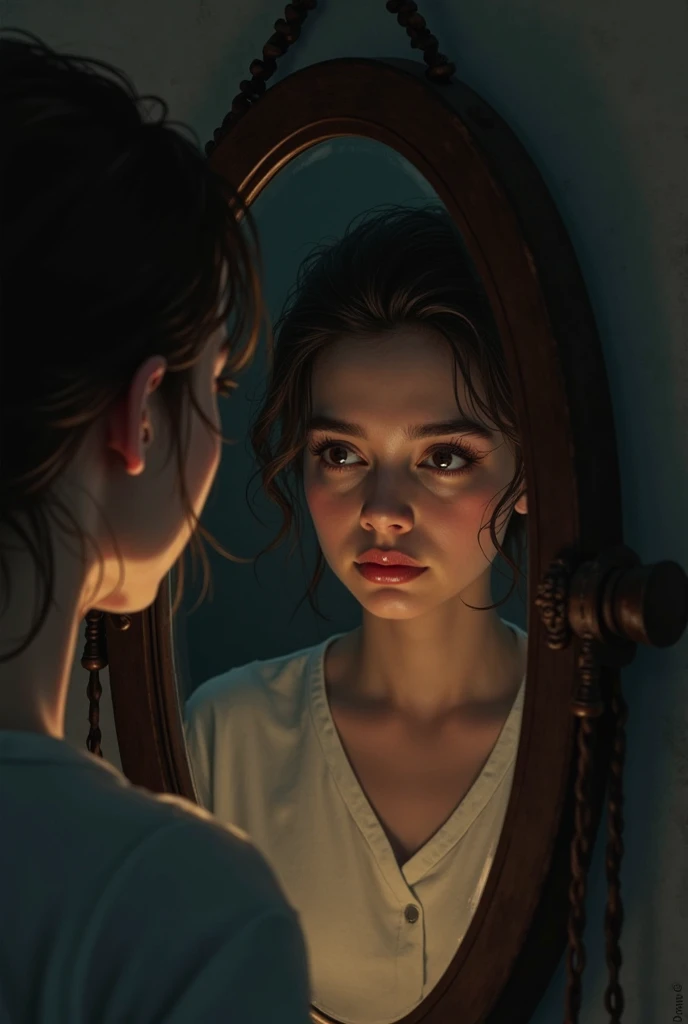  looking in the mirror  