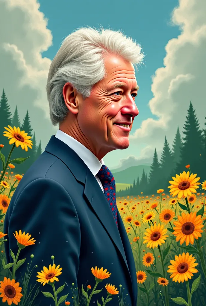 Générer une affiche format A4 écologiie très réel comme page d'égard d'un projet dénommé : PROJET BILL CLINTON ECO-AMBASSADEUR 2025 DE LA RDC, en bas en petite caractère écrivez Album : LA Faune et la Flore