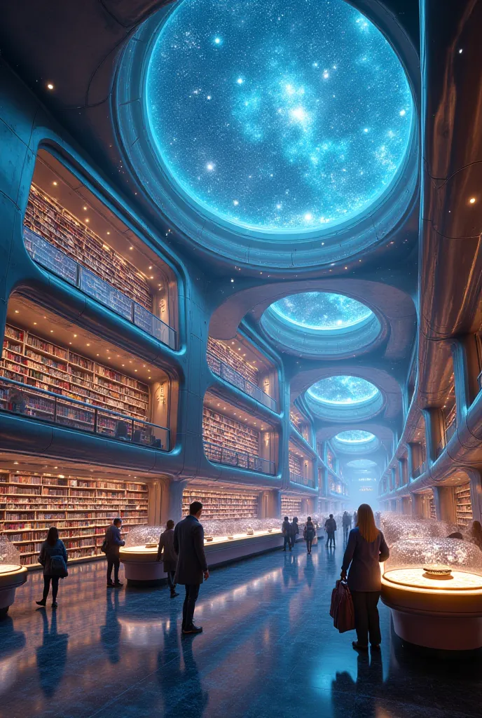 A library for ren inspired by space