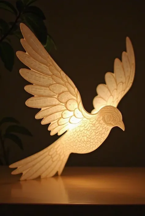 Bird wing lamp