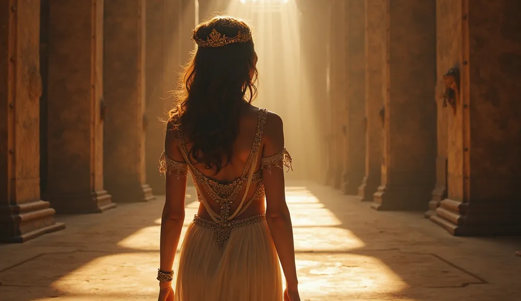  Maya’s Tragic Past*  
"A flashback scene: Maya, dressed in elegant royal attire from an ancient time, walks through the grand corridors of the palace, filled with joy. Suddenly, tragedy strikes—an accident takes her life. Her spirit slowly rises, left beh...