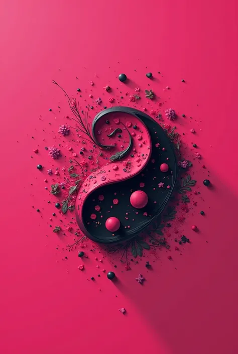 Logo that is for pastry and miscellaneous called of appetizers in fuchsia and black and is animated