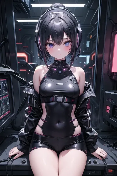 (Masterpiece), 1girl, cyber punk