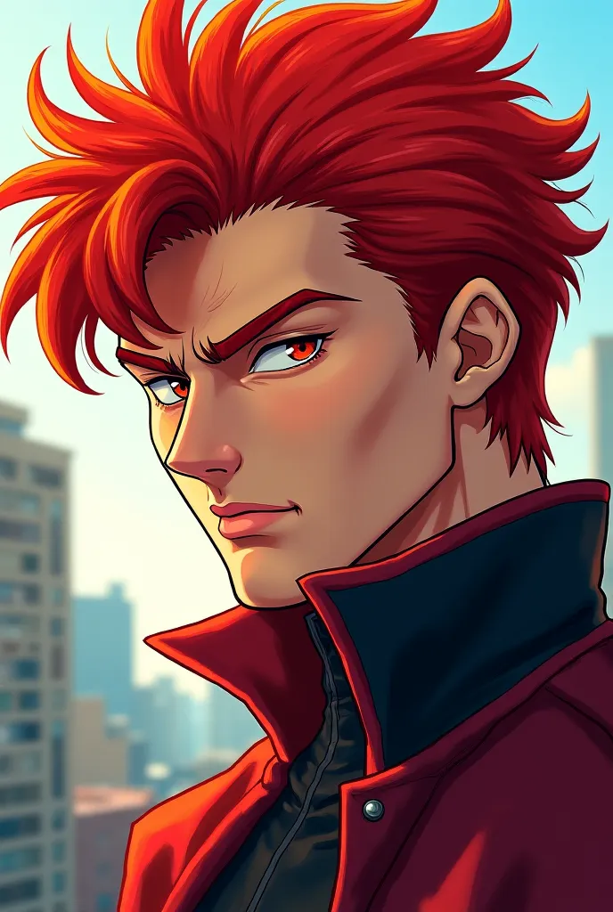 Red-haired Italian man anime 