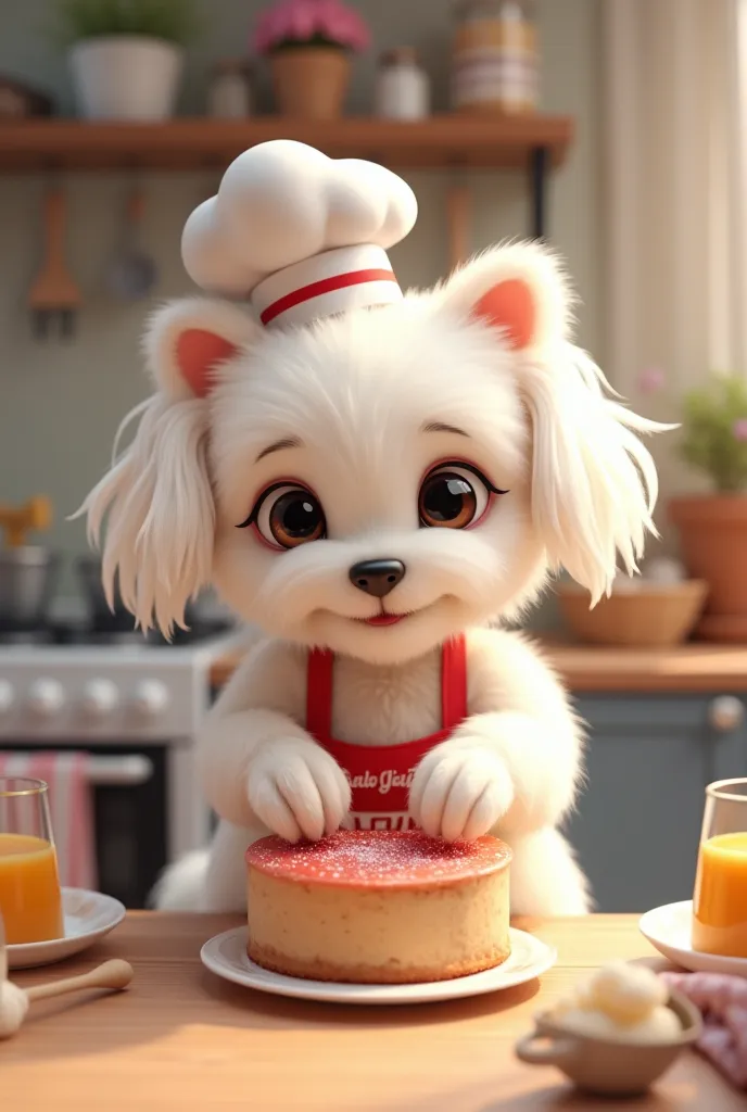 Cute Maltese cake making