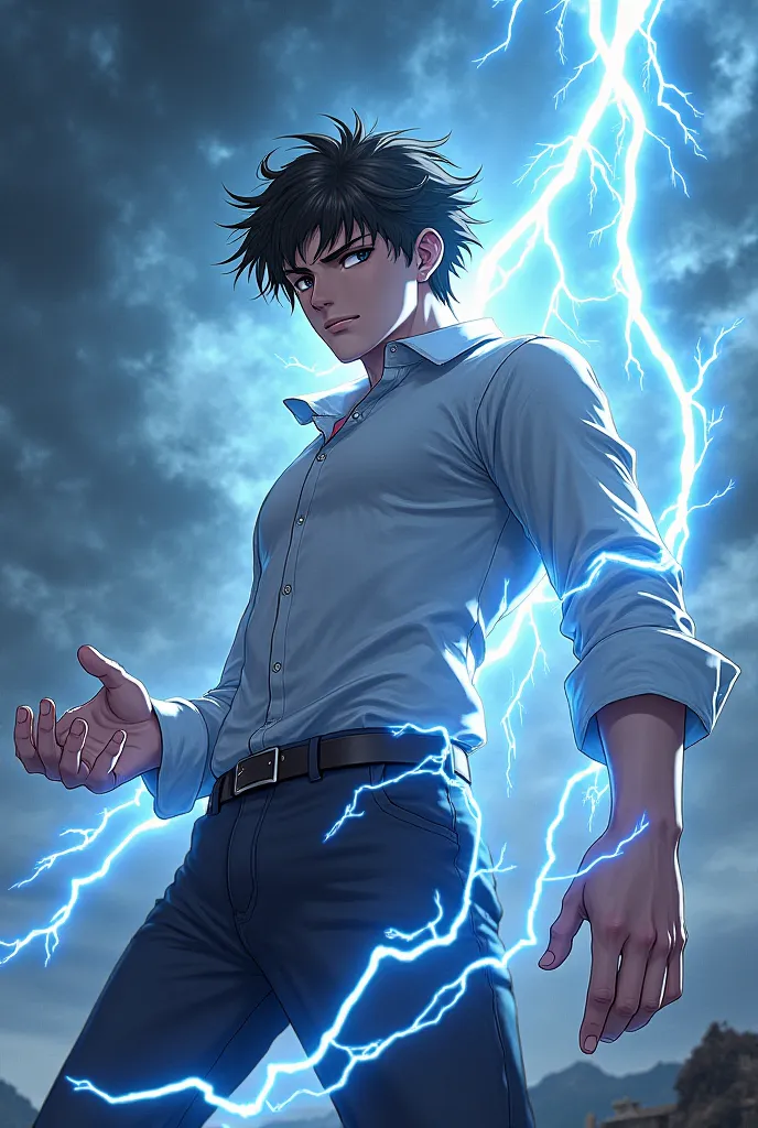 21-year-old man in anime who controls the power of the storm