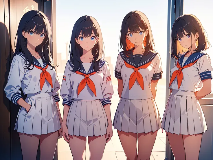 sweet cool, eye-catching details, street, (highest quality, amazing details: 1.25), (Gorgeous paintings), Rikka Takarada (Takada Rikka) - SSSSS.Gridman, (medium Hair:1.5), (bangs:1.5), bangs, blunt bangs , (black eyes:1.1), black hair, 
break ( best qualit...