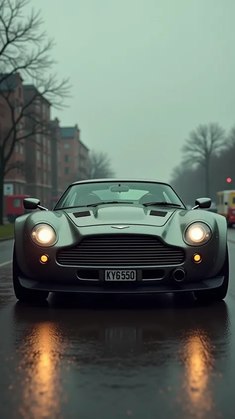 Cyberpunk Aston Martin vintage armored wagon、Shallow depth of field、(masterpiece:1.3) (最high quality:1.2) (high quality:1.1)、Cinematic Light, ((Cinema Lighting),(Natural light),(High level of artistry),(artistic),(Indistinguishable quality from the real th...