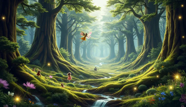 fairy-tale pine forest