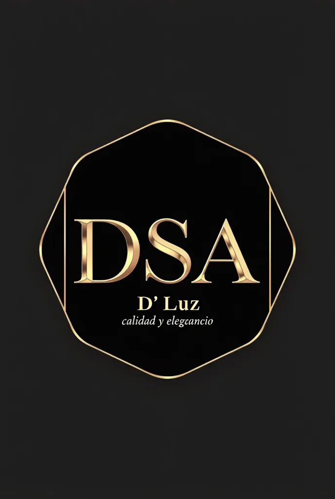 Design a luxurious and minimalist standalone logo for a high-end clothing store, without any background or additional elements. The central focus should be on the letters 'DSA,' which must be large, refined, and elegantly styled. These letters should be de...