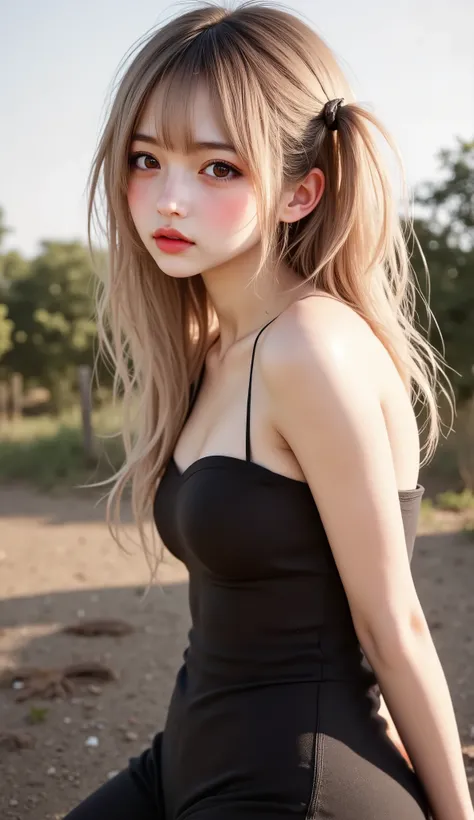 ((top quality)), ((masterpiece、High sensitivity、 High Resolution、detailed depiction up to the entrance、 Draw a delicate face))、(Small beautiful breasts、bust up)、 ((Baby Face, Transcendental Young Face,  idol face)), ((An innocent  beautiful girl))、((Slende...