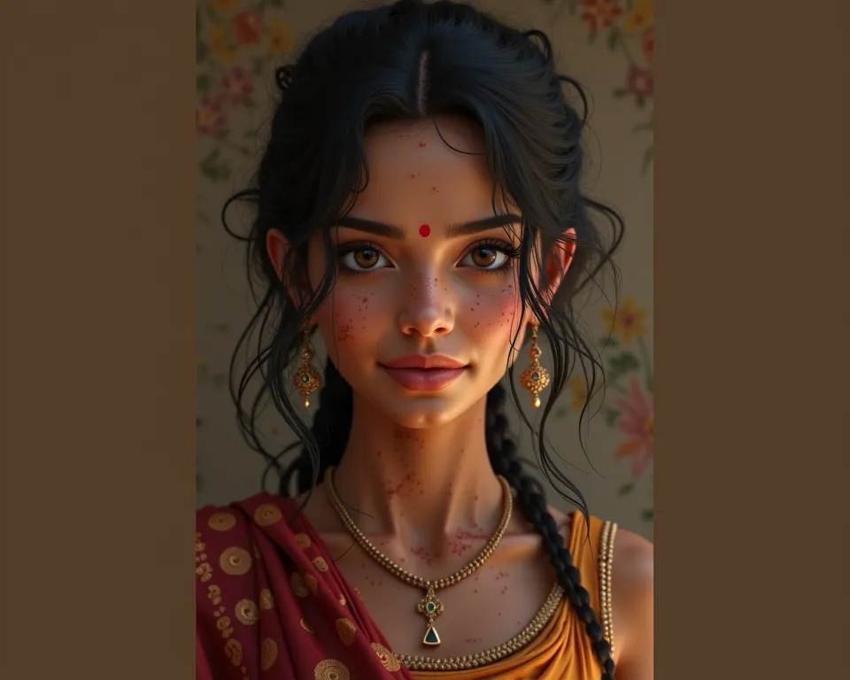 Can you generate full cartoon 3d realistic India bride by uploaded image face as face 
that i can use for video