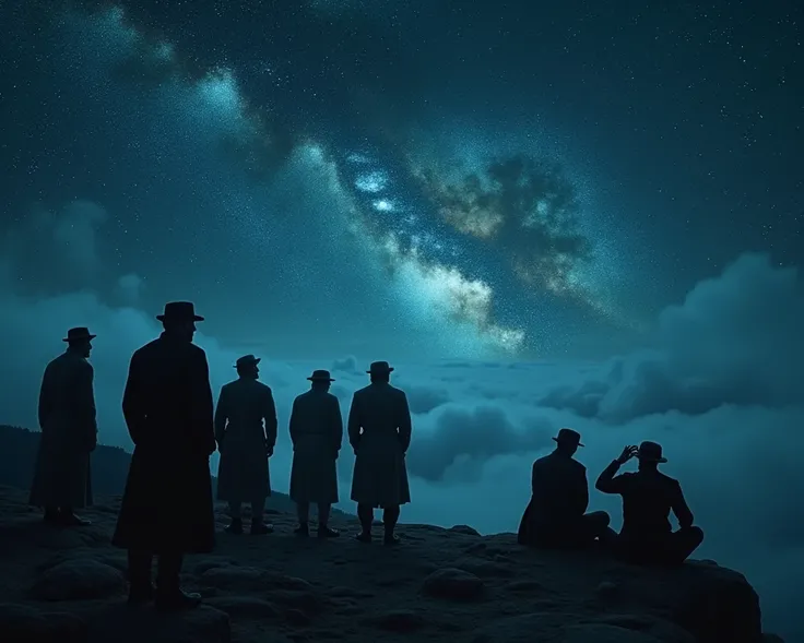 Cinematic and representative frame that scientists believed that the universe was static