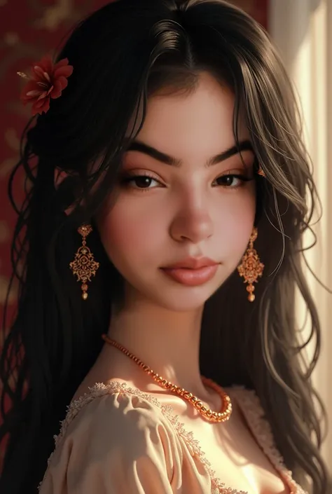 ((RAW photo),  absurd, (absurd resolution)), masterpiece, Best Quality, (Extremely detailed 8k unit CG wallpaper), (best illustration), ( best shade ), Realistic lighting, detailed and beautiful brightness, ((20 years)), Girl with a straight face giving je...