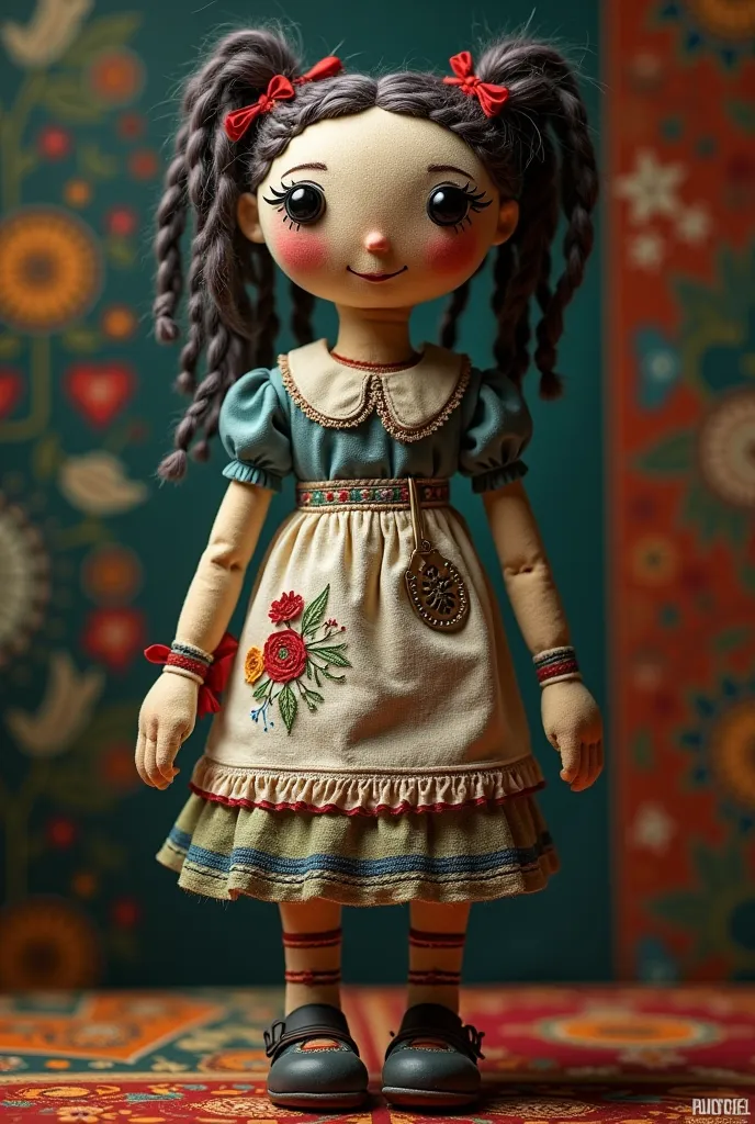 voodoo-style cloth doll of a kindergarten teacher