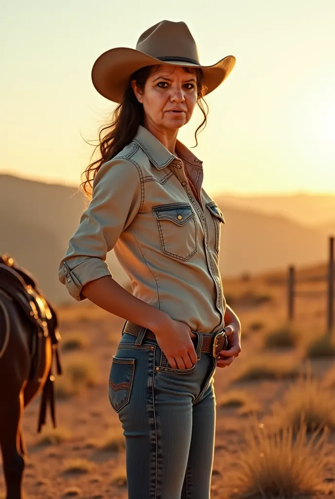 Beautiful cowgirl patron 