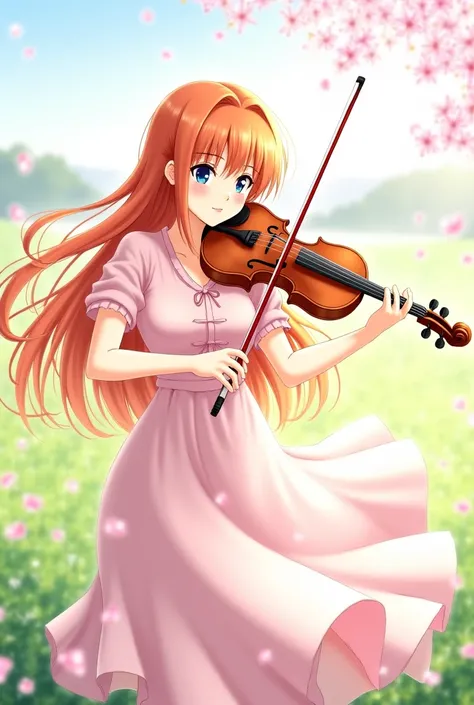 inoue Orihime plays the violin