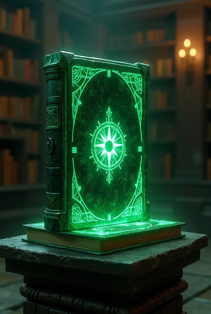 a green obsidian book