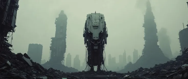S1n0z1ck style, Recypu style, post-apocaliptic, dystopian, sentinelbot. apoclypse