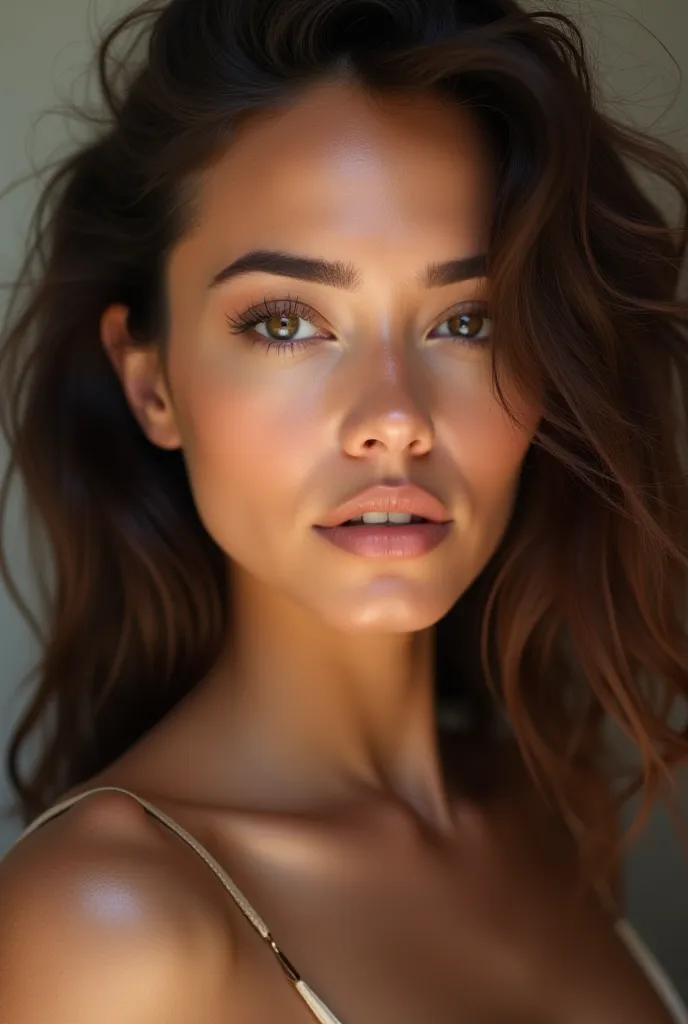 Sure! Here's a prompt in English to generate an image of a beautiful model with unique features:

"Create an image of a stunning female model with unique, striking features. She has a flawless complexion, radiant skin, and captivating eyes. Her face is a p...