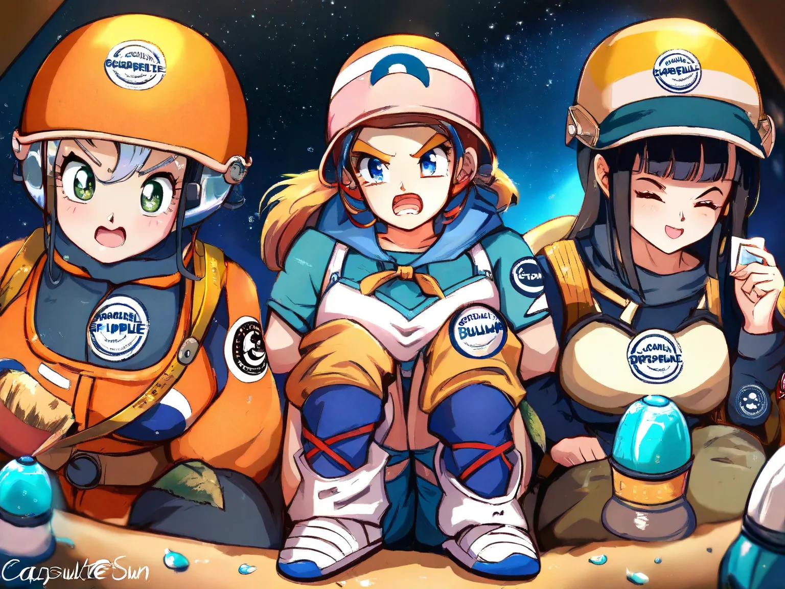 Dragon Ball Z, Chi chi and bulma at capsule corp., brightest sun, exploration