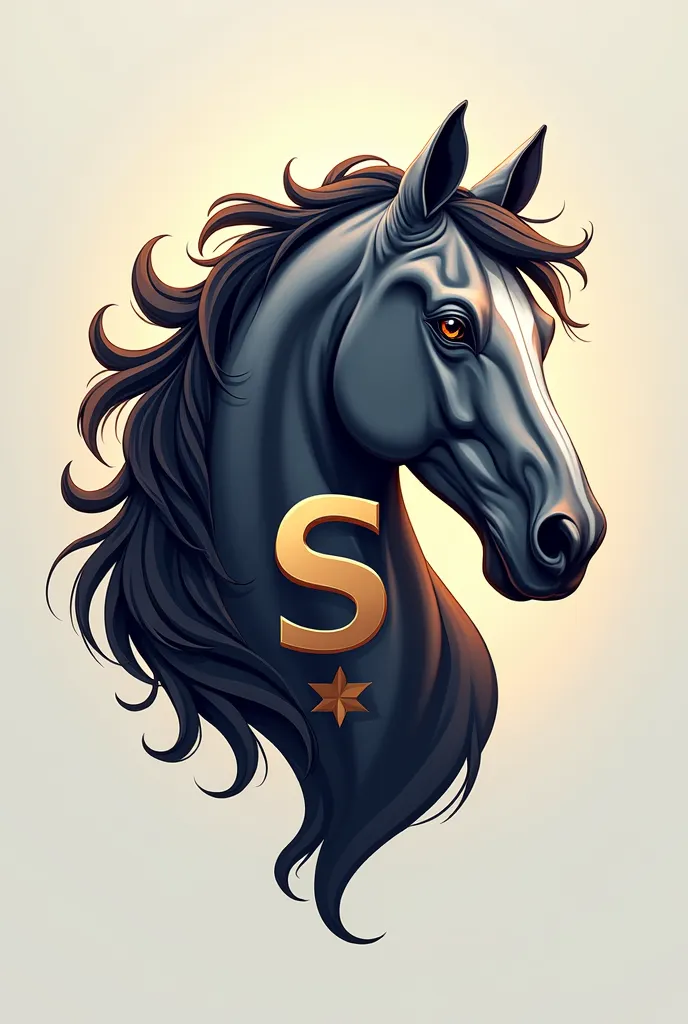 HORSE HEAD WITH LETTER S LOGO 