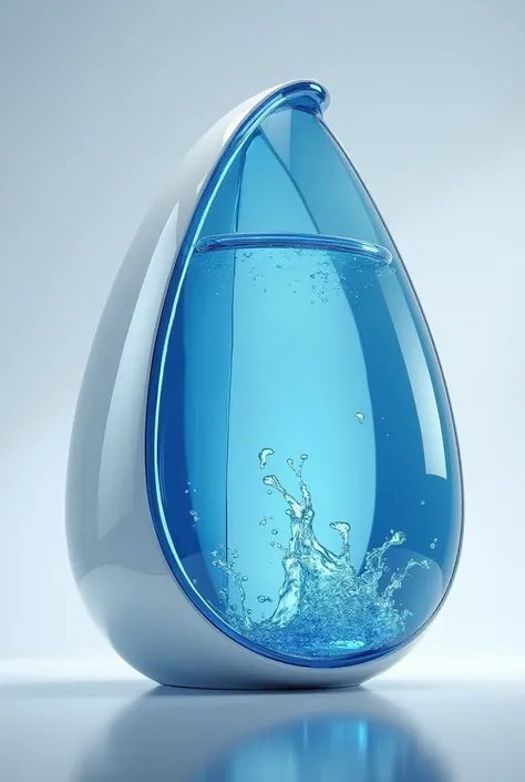 Create a logo Water Generator from the air, a machine that can extract moisture from the air and turn it into drinking water. It represents the modernity of the future world and looks very expensive, with the brand name pure flow inside.