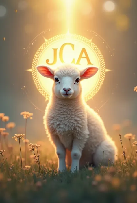 Create a logo for the Catholic Church The acronym JCA with a holy lamb