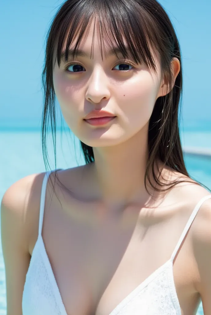  (( top quality 、 masterpiece、 Ultra High Resolution、   Award-Winning Works   )、(((  Micro Bikini Girls:1.8)))、(   accurate anatomy:1.1)、(   Beautiful face of a woman coming out of the pool  :1.2)、(      Look at Me and Laugh   :1.1)、 Ultra High Resolution ...