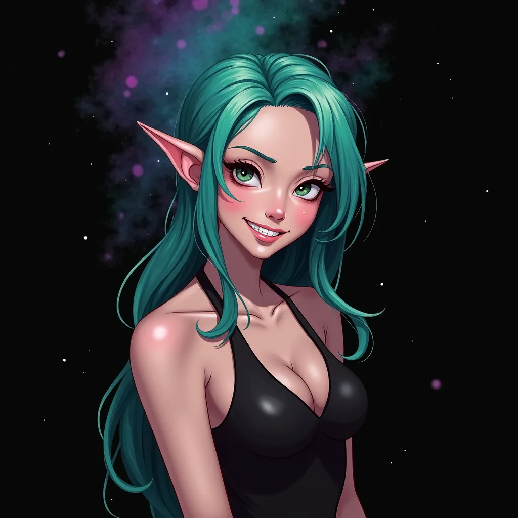 Beautiful colour jinx from arcane drawing I want it to look like jinx from 
arcane but make it look like a painting 