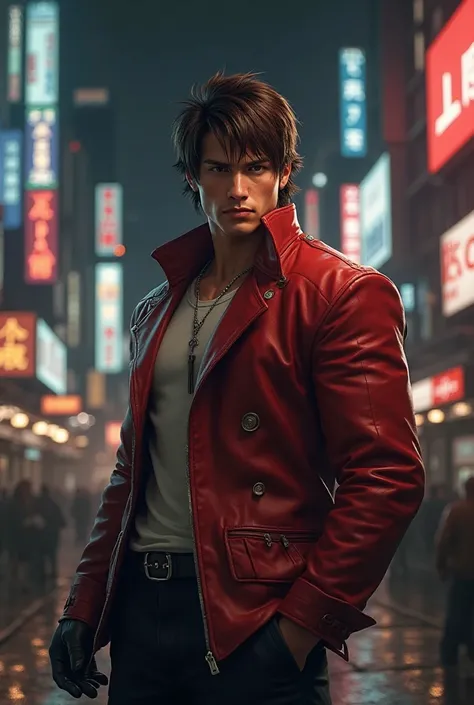 A mega-realistic image of Kyo Kusanagi