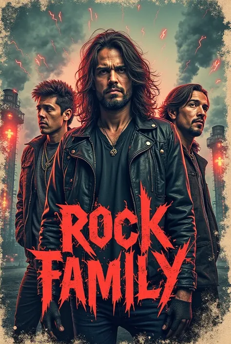 poster of rock band called rock family