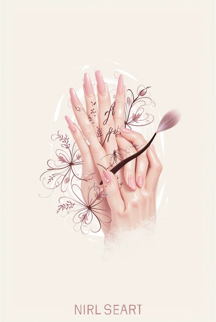 logo for nail salon called gift of art