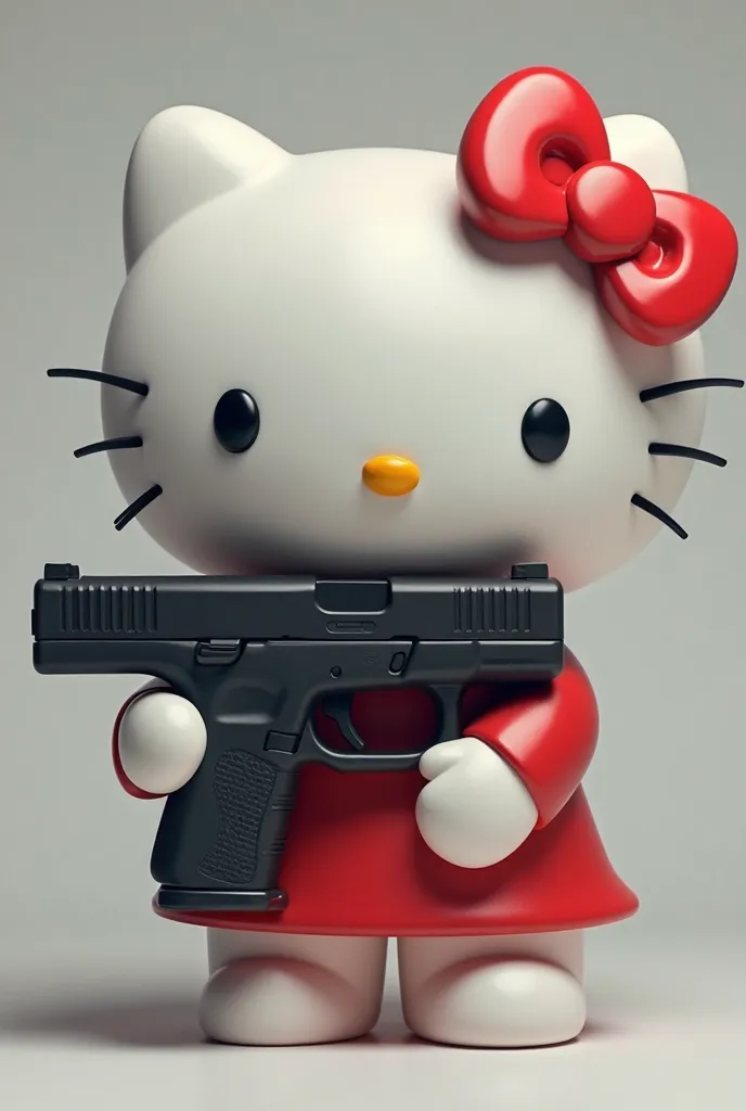 hello kitty with a glock