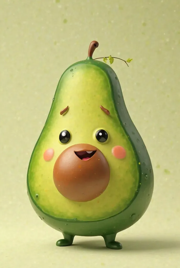 Avocado with a face 