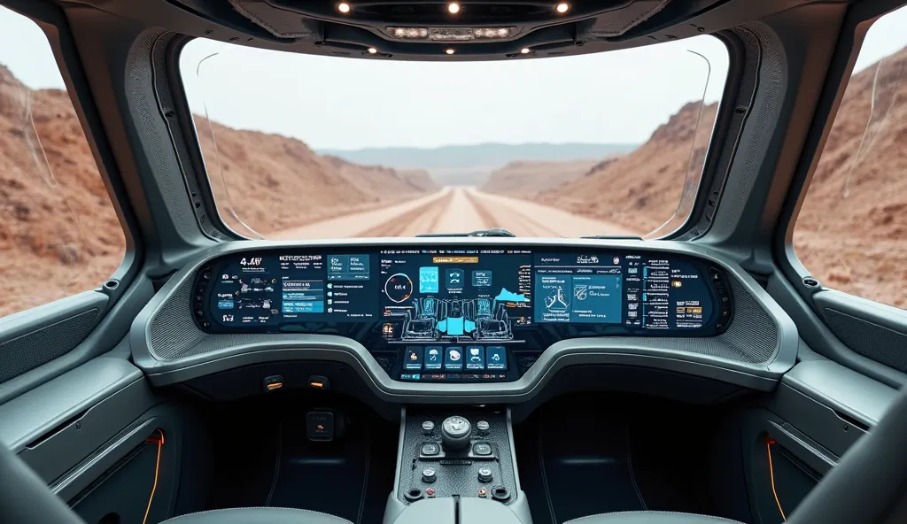 2025 excavator interior dashboard view 