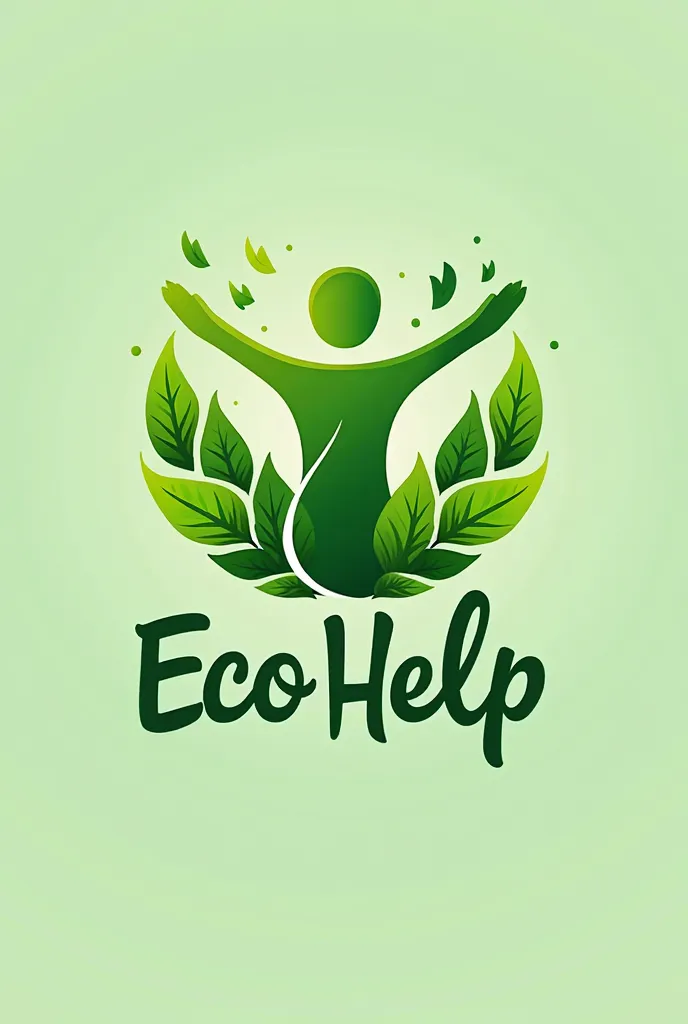 A logo for a recycling campaign called eco help