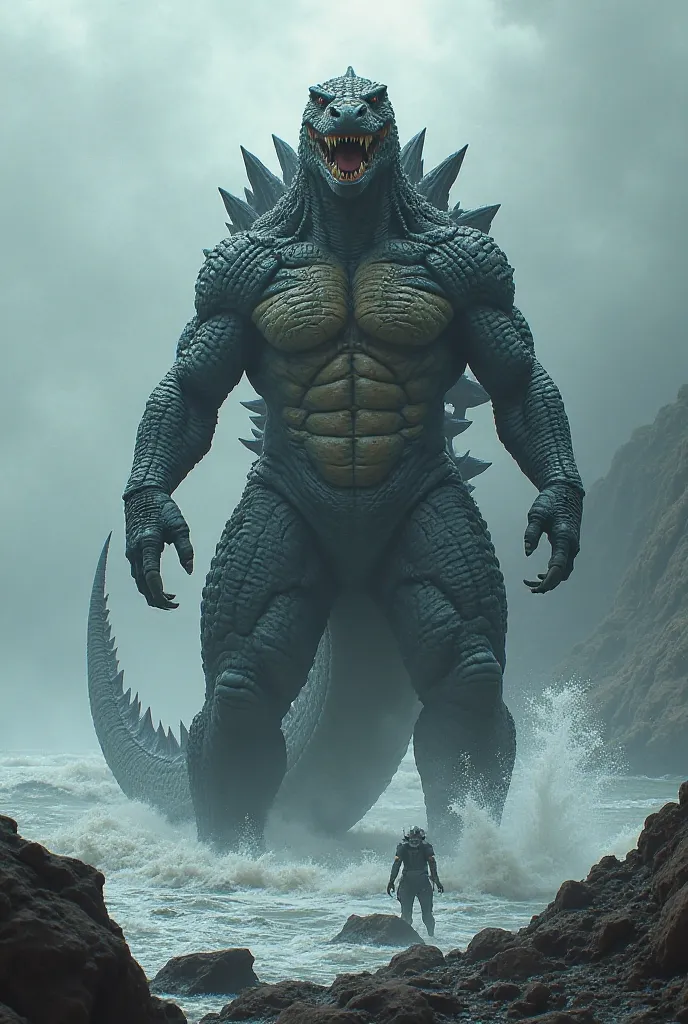 Half human half godzilla