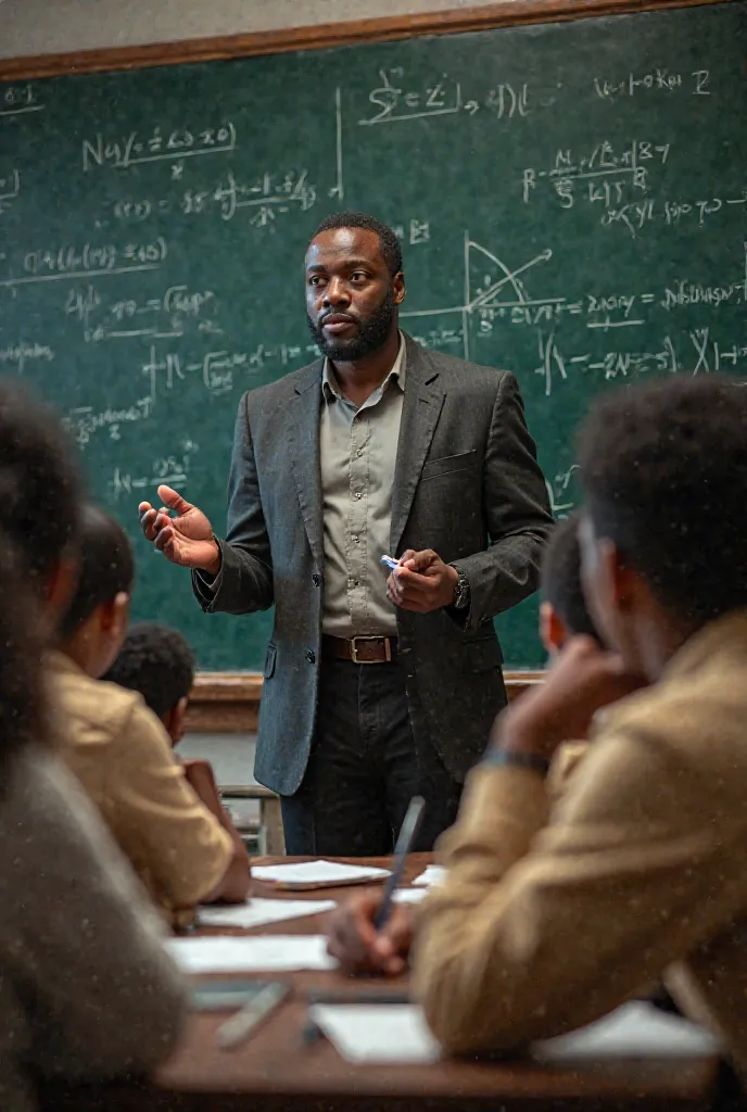 A black man who teaches his students the square root 