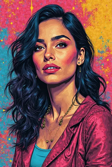 Turn Bubusara Beishenaliyeva's portrait into pop art