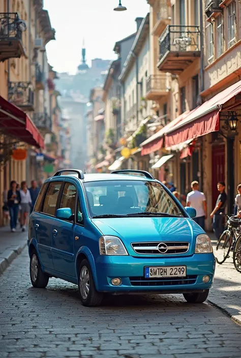 Opel Meriva A 2003 blue,  fees, checkers, city of Opole 