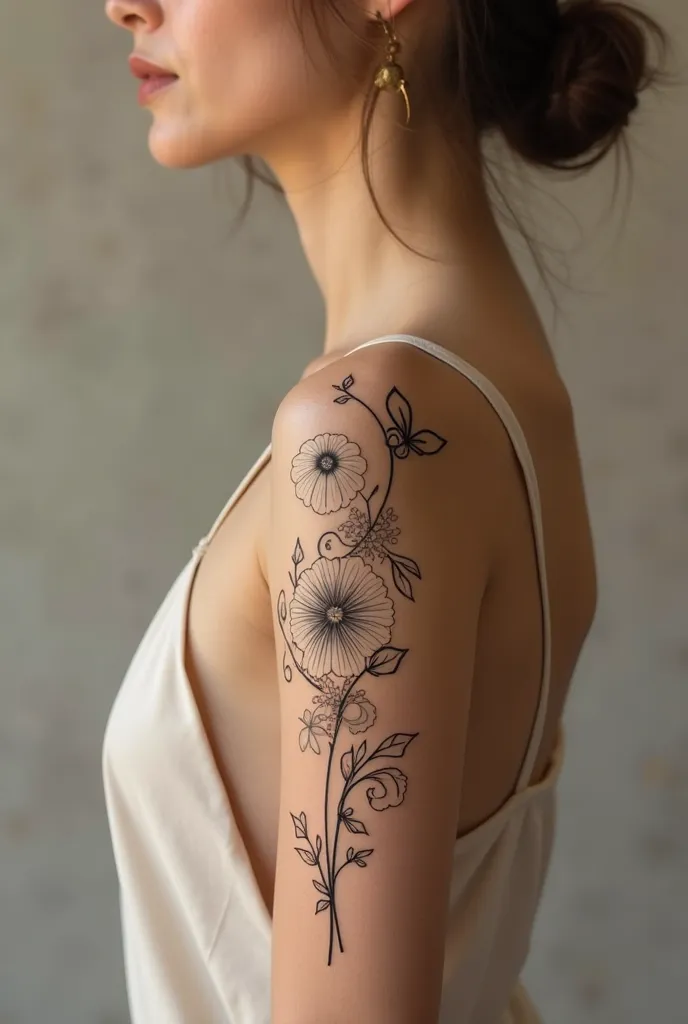 Tattoos for women on the arm,  complete 