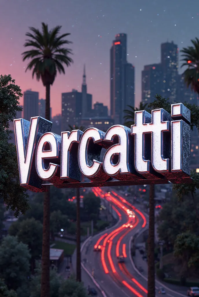 Create an image with the name Vercatti against the background of GTA San Andreas