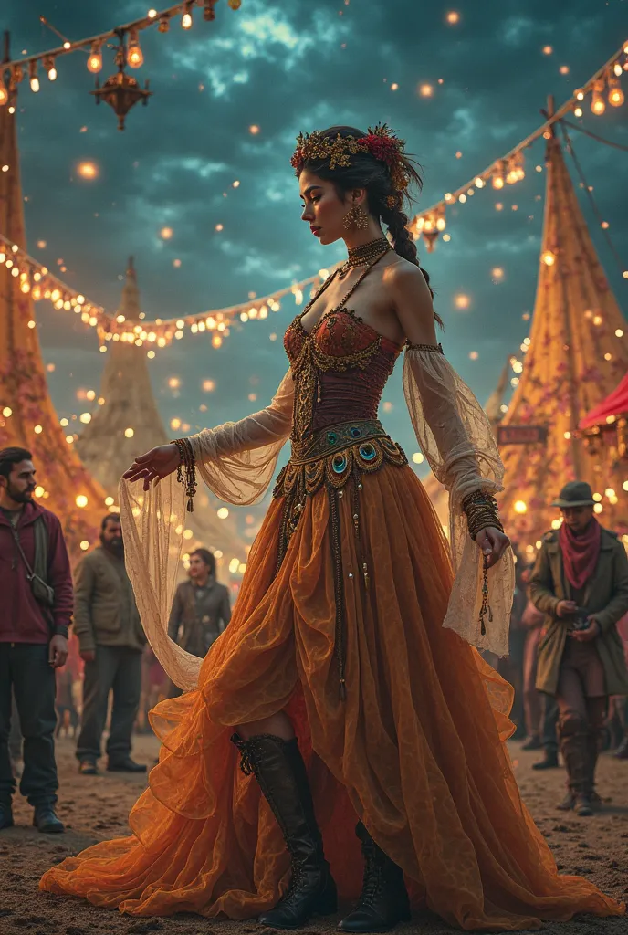 A circus in the year 1840 with a gypsy vibe is a mystical mystery 