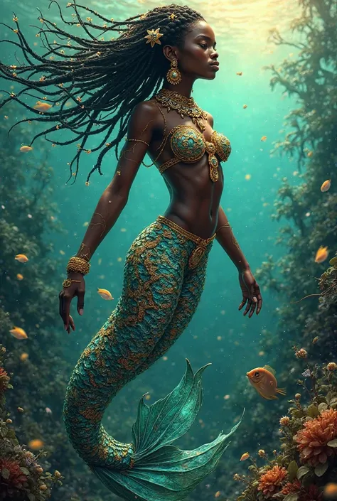 The image of a Senegalese mermaid 